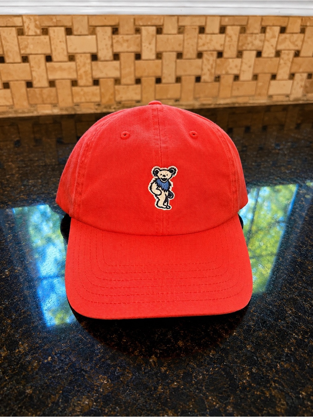 NWT Vineyard Vines x Grateful Dead Hat Red Dancing Bear Limited Edition
